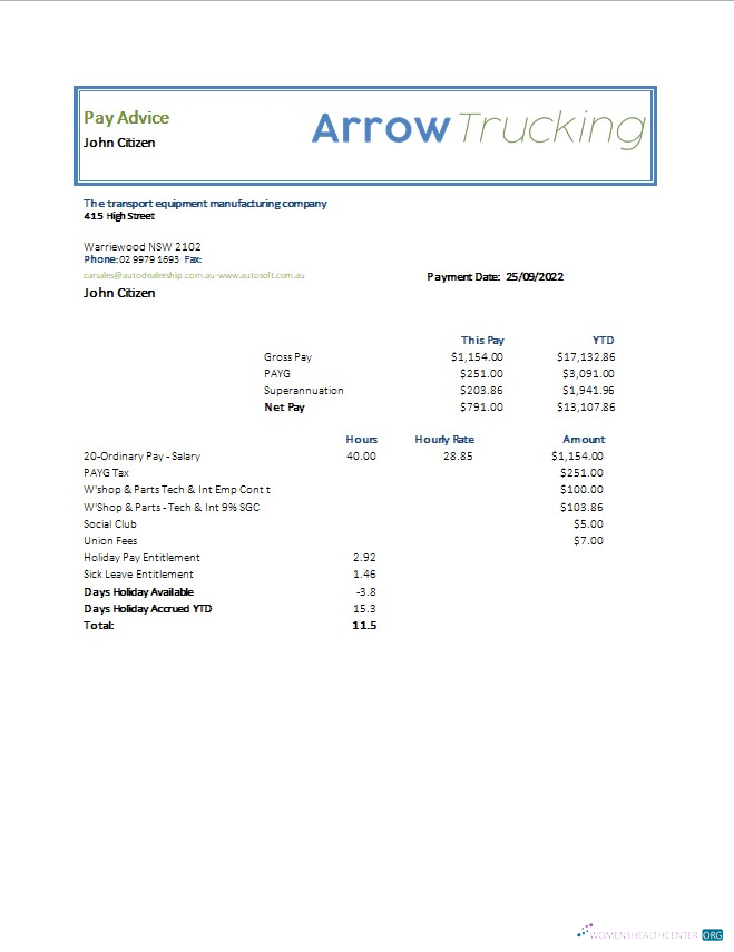 Download transport equipment manufacturing company earning statement in Word and PDF formats Photoshop template